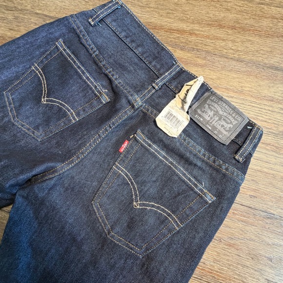 Levi's Other - Levis 511 Slim Fit Boys Jeans Size 14 Regular Dark Wash Indigo Denim 27x27 NEW
